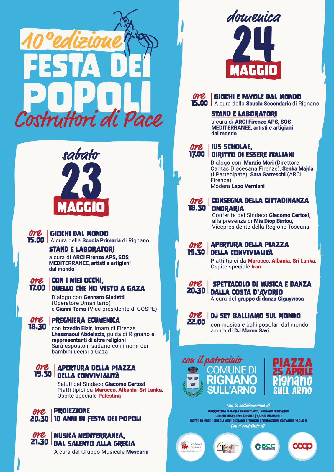 X Festa dei Popoli - Programma